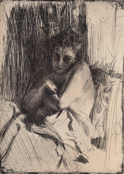 Model, 1880-1906, 1906 od Anders Leonard Zorn