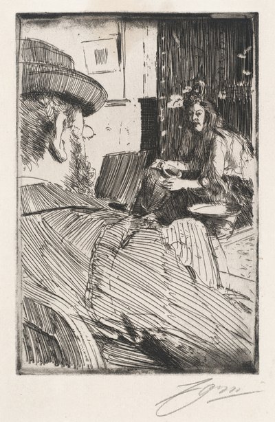 Albert Besnard a jeho model od Anders Leonard Zorn