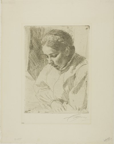 Při modlitbě od Anders Leonard Zorn