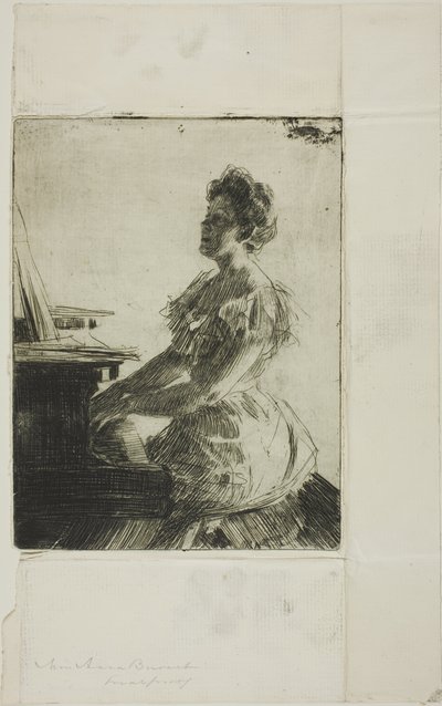 U klavíru od Anders Leonard Zorn