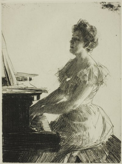 U klavíru od Anders Leonard Zorn