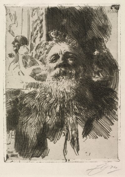 Auguste Rodin od Anders Leonard Zorn