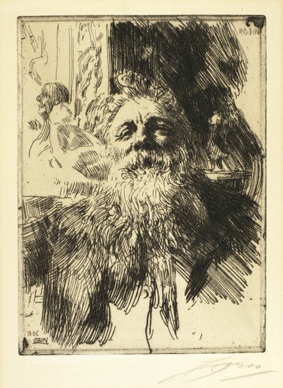 Auguste Rodin od Anders Leonard Zorn
