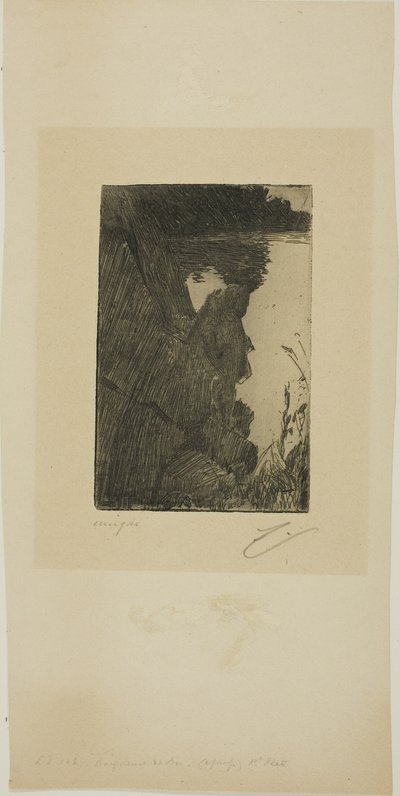 Koupač (Večer) I (Zinkový lept) od Anders Leonard Zorn
