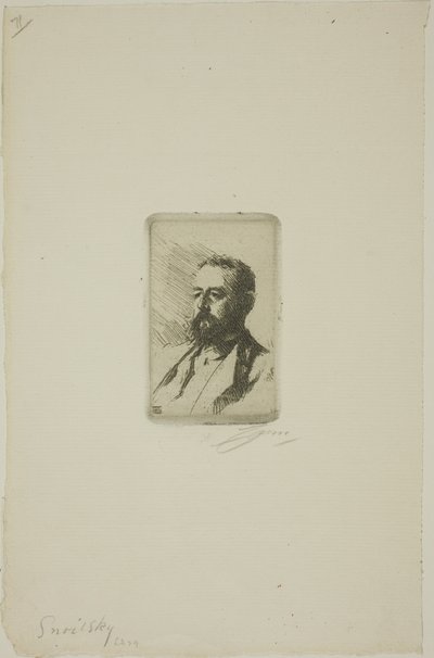 Carl Snoilsky od Anders Leonard Zorn