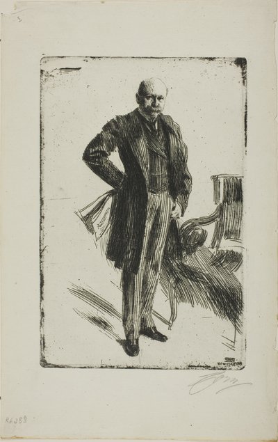 Plukovník Lamont I (celá délka) od Anders Leonard Zorn