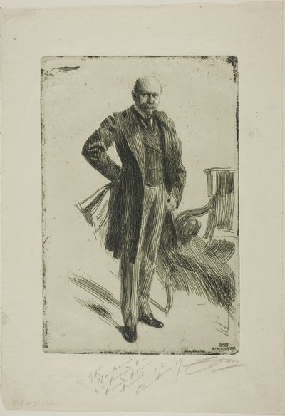 Plukovník Lamont I (celá délka) od Anders Leonard Zorn