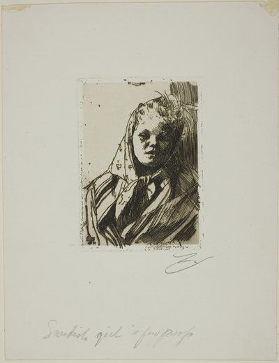 Dalecarlianská rolnická žena od Anders Leonard Zorn