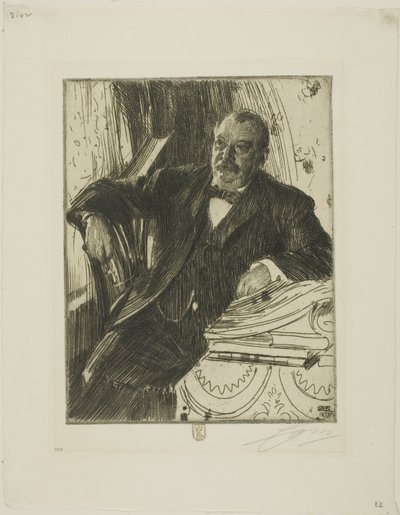 Grover Cleveland II od Anders Leonard Zorn