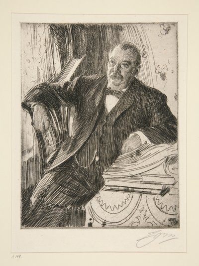 Grover Cleveland II od Anders Leonard Zorn
