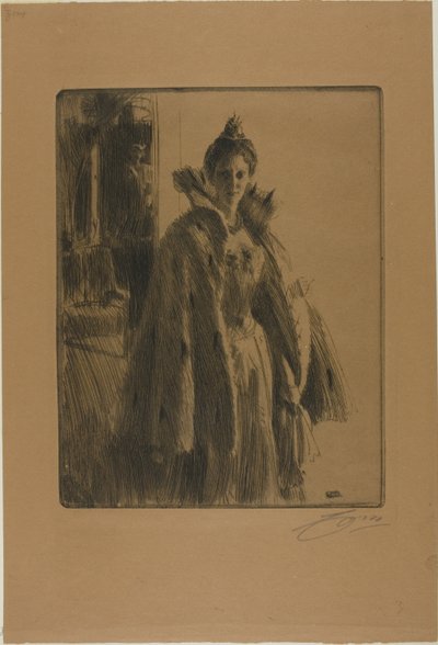 H. R. H. princezna Ingeborg Švédská II od Anders Leonard Zorn