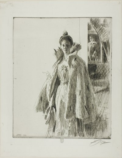 H. R. H. princezna Ingeborg Švédská I od Anders Leonard Zorn