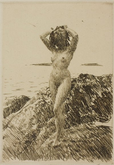 Hårtång (věnec z mořských řas) od Anders Zorn