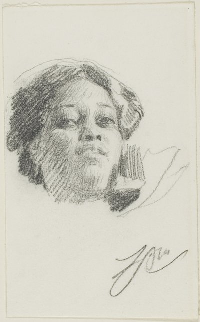 Hlava ženy od Anders Zorn