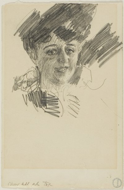Hlava ženy od Anders Zorn