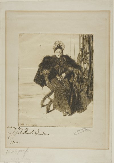 Isabella Gardner od Anders Leonard Zorn