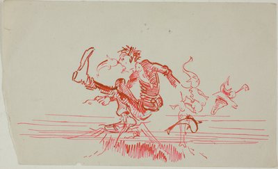 Muž napadený několika rybami od Anders Zorn
