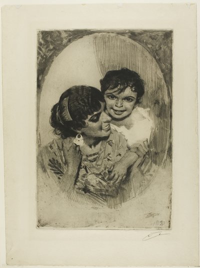 Mateřská radost III od Anders Leonard Zorn