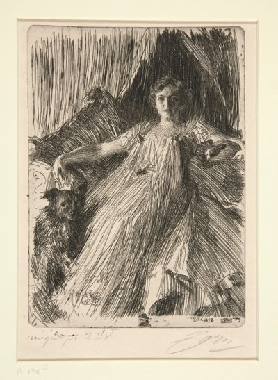 Maud Cassel (paní Ashley) od Anders Leonard Zorn