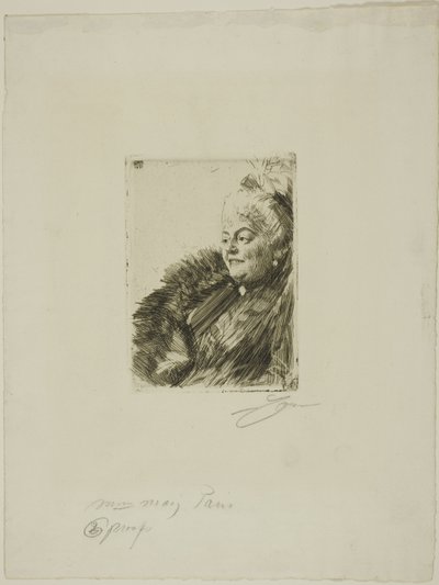 Paní Georges May II od Anders Leonard Zorn