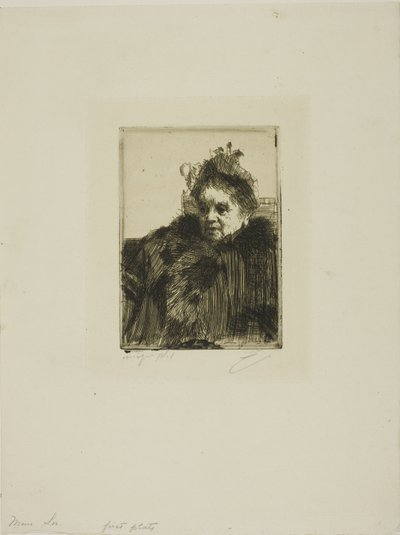 Paní Simona I od Anders Leonard Zorn