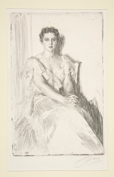 paní Clevelandová od Anders Leonard Zorn