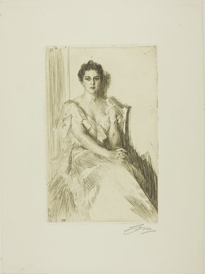 paní Clevelandová II od Anders Leonard Zorn