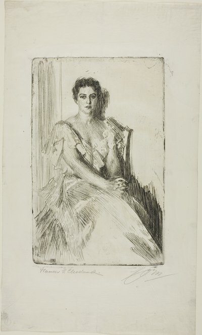 paní Clevelandová II od Anders Leonard Zorn