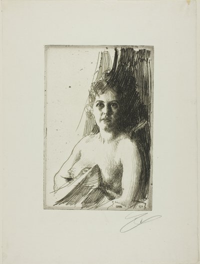 Studium aktu III od Anders Leonard Zorn