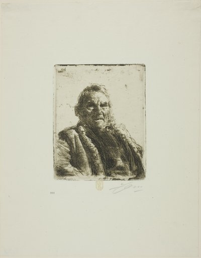 Starý voják ("Princ") od Anders Leonard Zorn