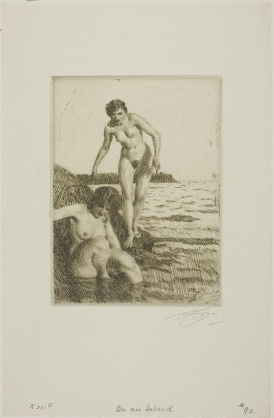 Na ostrově Hemsö od Anders Leonard Zorn