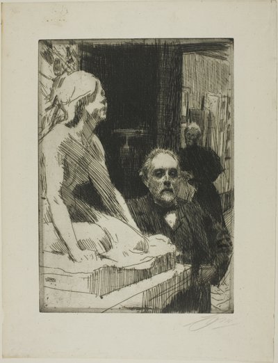 Pontus Fürstenberg a jeho žena (stojí u Hasselbergovy "Žáby") od Anders Zorn