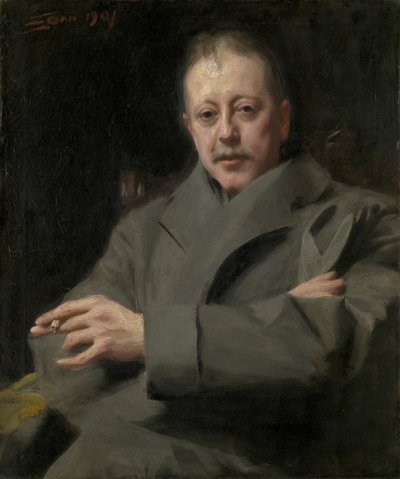 Portrétní studie muže od Anders Leonard Zorn