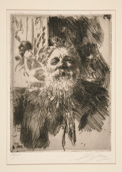 Portrét A. Rodina od Anders Leonard Zorn