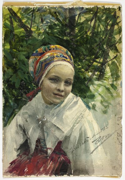 Portrét dívky od Anders Leonard Zorn