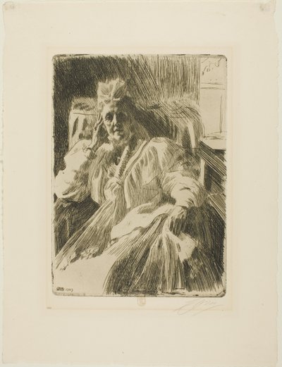 Královna Sophia od Anders Leonard Zorn