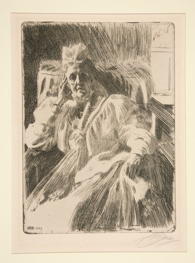 Královna Sophia od Anders Leonard Zorn