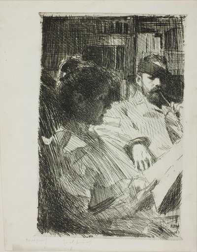 Čtení (Pan a paní Ch. Deeringovi) od Anders Zorn