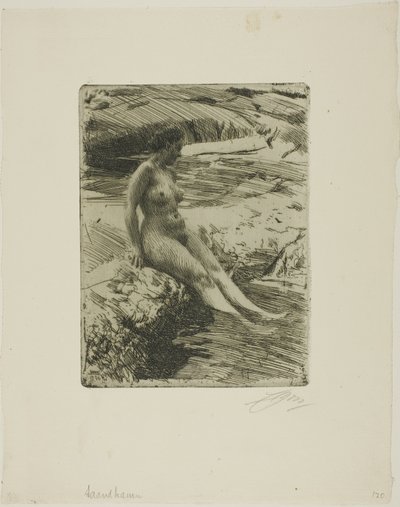 Písečný přístav od Anders Leonard Zorn