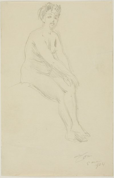 Sedící ženský akt od Anders Leonard Zorn