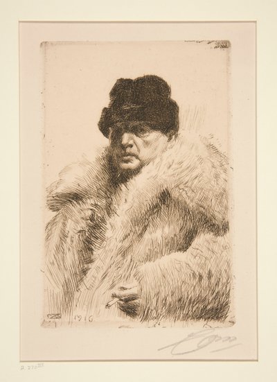 Autoportrét 1916 od Anders Leonard Zorn
