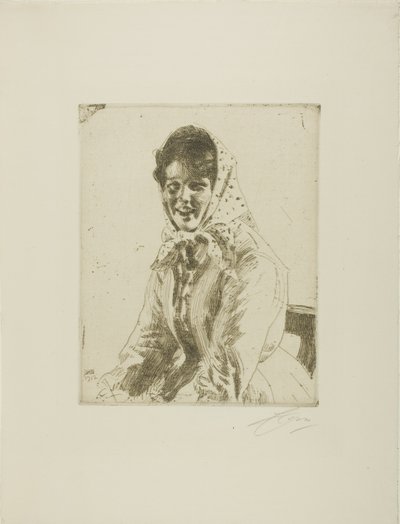 Dívka Skeri od Anders Leonard Zorn
