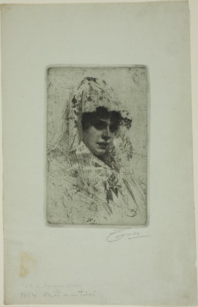 Španělská žena od Anders Leonard Zorn