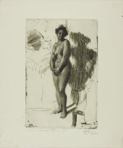 Stojící Černý od Anders Leonard Zorn
