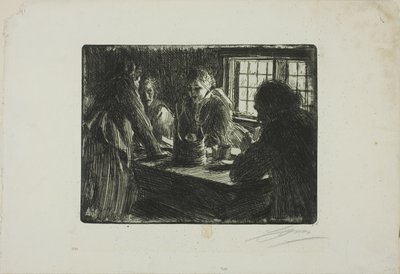 Služebná nevěsty od Anders Zorn