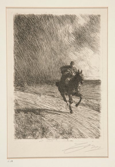 Bouře od Anders Leonard Zorn