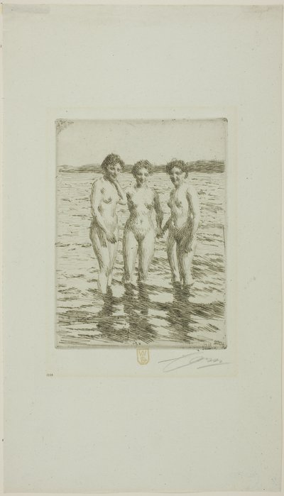 Tři Grácie od Anders Leonard Zorn