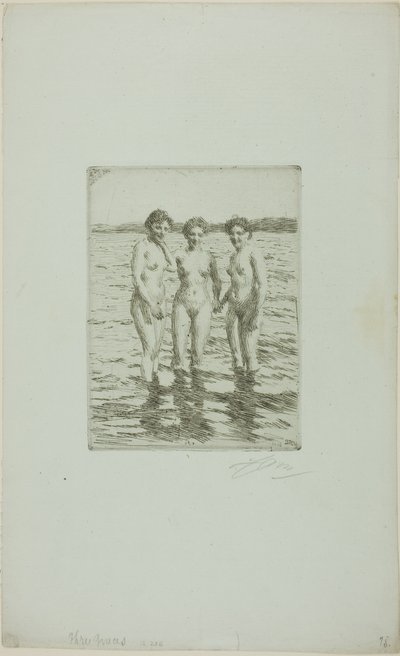 Tři Grácie od Anders Leonard Zorn