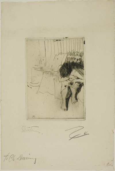 Unavený model od Anders Leonard Zorn