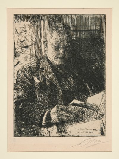 Cestující společník od Anders Leonard Zorn